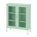 Armadio in Metallo con Ante in Rete 80x35x120 cm