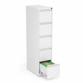 Cassettiera Metallo Bianca 5 Cassetti